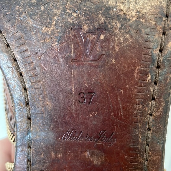 Louis Vuitton LV Brown Leather Tomboy Richelieu Oxfords Size 37 - Picture 9 of 11